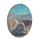 Jeu De Fléchettes Ébauche secourue Chevaux mangeant foin (Devant gauche)