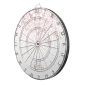 Jeu De Fléchettes Elégant Rose Gold Dots Mandala (Devant droit)