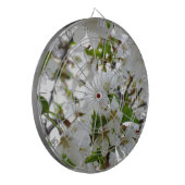 Jeu De Fléchettes Elégante photo de fleurs florales blanches (Devant gauche)