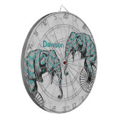 Jeu De Fléchettes Elephants Plus Vélos Égale YIKES! (Devant gauche)