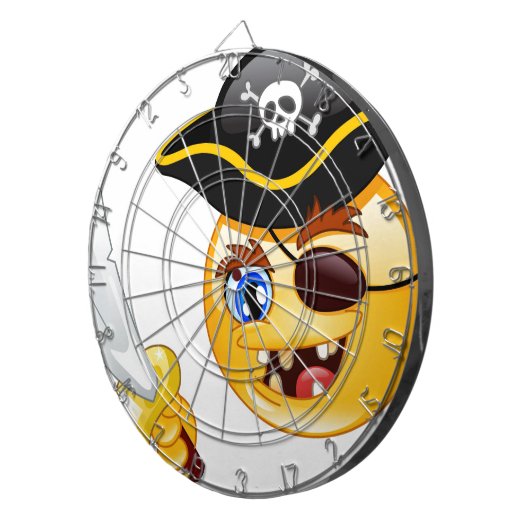 Jeu De Fléchettes emoji pirate (Devant droit)