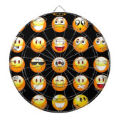 Jeu De Fléchettes emojis noir (Devant)