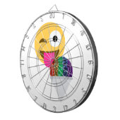 Jeu De Fléchettes émoticône de parties scintillant (Devant droit)