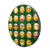 Jeu De Fléchettes émoticône vert foncé (Devant droit)