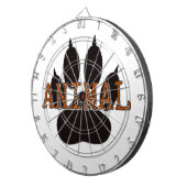 Jeu De Fléchettes Empreinte de patte d'animal noir (Devant droit)