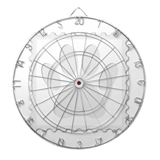 Jeu De Fléchettes Empreinte de patte de chien coupé (Devant)