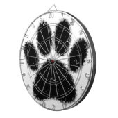 Jeu De Fléchettes Empreinte de patte De Chien Rough Et Distressed (Devant droit)