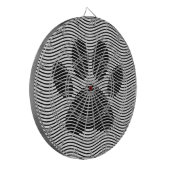 Jeu De Fléchettes Empreinte de patte De Chien Sur Les Vagues Noires  (Devant gauche)