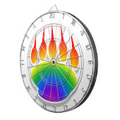 Jeu De Fléchettes Empreinte de patte de l'ours arc-en-ciel (Devant droit)
