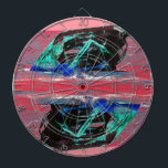 Jeu De Fléchettes Épave Abstraite rose<br><div class="desc">Épave Abstraite rose</div>