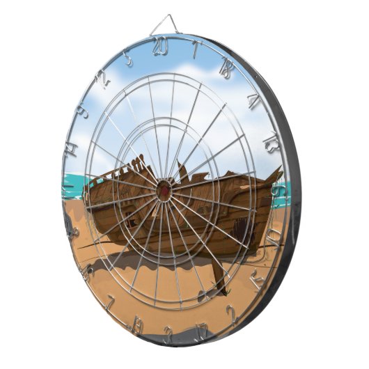 Jeu De Fléchettes Épave de navire échouée (Devant droit)