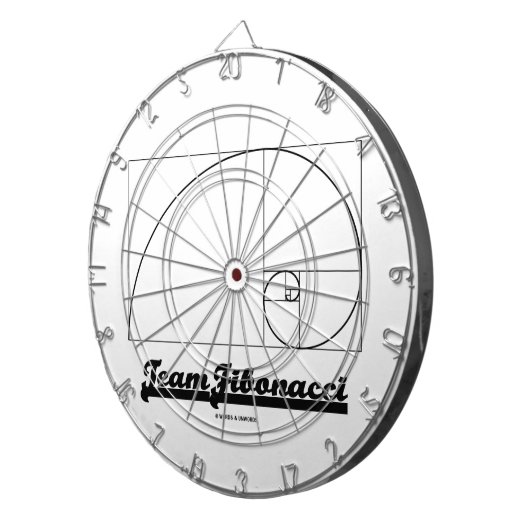 Jeu De Fléchettes Équipe Fibonacci (spirale de Fibonacci) (Devant droit)