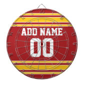 Jeu De Fléchettes Équipe Jersey avec nom et numéro (Devant)