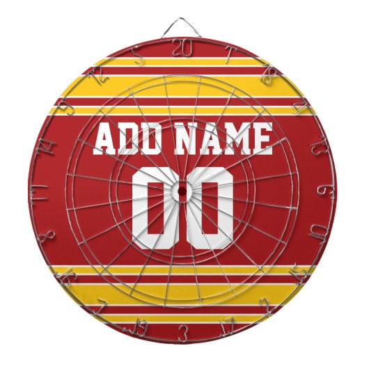 Jeu De Fléchettes Équipe Jersey avec nom et numéro (Devant)