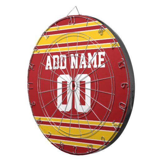 Jeu De Fléchettes Équipe Jersey avec nom et numéro (Devant droit)