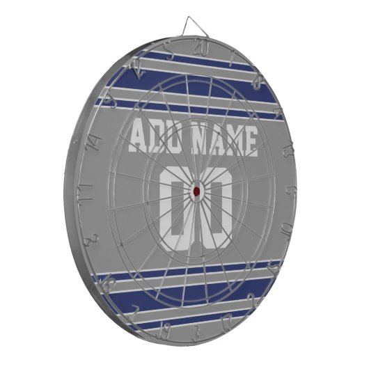 Jeu De Fléchettes Équipe Jersey avec nom et numéro personnalisés (Devant gauche)