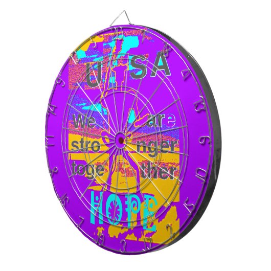 Jeu De Fléchettes Espoir psychédélique aux Etats-Unis : Neon Unity A (Devant droit)