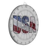 Jeu De Fléchettes États-Unis en rouge blanc et bleu drapeau patrioti (Devant gauche)