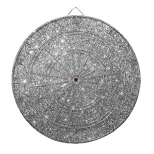 Jeu De Fléchettes Étincelles argentées de parties scintillantes