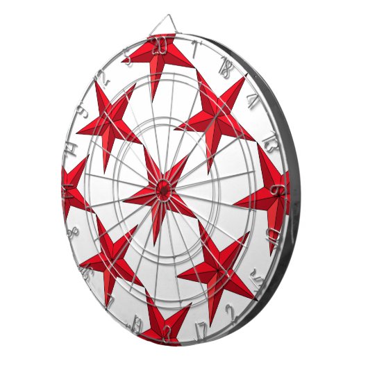 Jeu De Fléchettes Étoile nautique rouge (Devant droit)