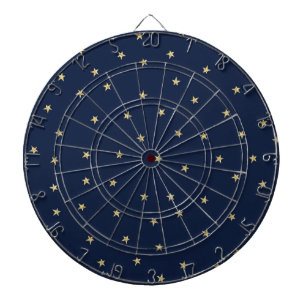 Jeu De Fléchettes Étoiles Marine Et Or