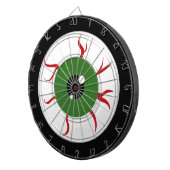Jeu De Fléchettes Eyeball d'Halloween vert (Devant droit)