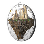 Jeu De Fléchettes faible poly flottante île 3d rendu (Devant droit)