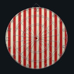 Jeu De Fléchettes Festif Retro Vintage PopCorn raypes<br><div class="desc">Un décor festif de style rétro à rayures rouges et beiges de pop-corn, horizontalement ou verticalement, est un style graphique classique moderne qui fait toujours un grand cadeau personnalisé pour vous-même ou pour quelqu'un de spécial sur votre liste, ils sont sûrs de faire une impression dans toutes les occasions de...</div>
