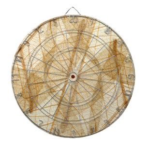 Jeu De Fléchettes Feuilles en dentelle beige crème pâle