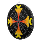 Jeu De Fléchettes Fighter Jets Metal Cage Black Dartboard (Devant droit)