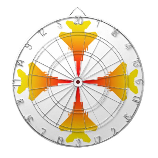 Jeu De Fléchettes Fighter Jets Metal Cage Dartboard (Devant)