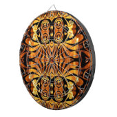 Jeu De Fléchettes flammes orange totem autochtone pôle tribal motif (Devant droit)