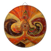 Jeu De Fléchettes Flèches Abstraites avec Teardrop Center Art Print (Devant)