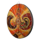 Jeu De Fléchettes Flèches Abstraites avec Teardrop Center Art Print (Devant droit)