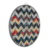 Jeu De Fléchettes Fleur moderne Chevron Zigzag Motif (Devant gauche)