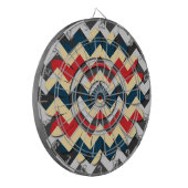 Jeu De Fléchettes Fleur moderne Chevron Zigzag Motif 2 (Devant gauche)