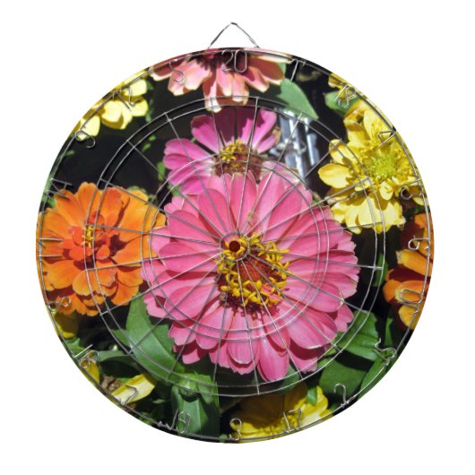 Jeu De Fléchettes Fleurs colorées (Devant)