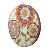 Jeu De Fléchettes Fleurs contemporaines d'automne (Devant droit)