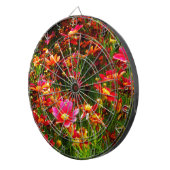 Jeu De Fléchettes Fleurs sauvages rose et jaune pâle (Devant droit)