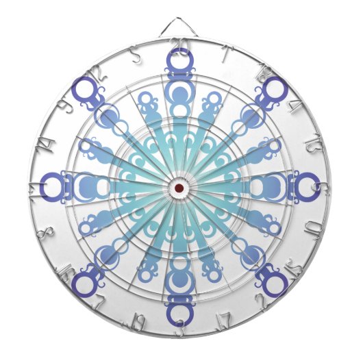 Jeu De Fléchettes Flocon bleu IV (Devant)