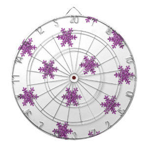 Jeu De Fléchettes Flocon de neige rose Parties scintillant