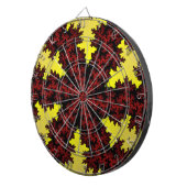 Jeu De Fléchettes Flocon de neige rouge et jaune (Devant droit)