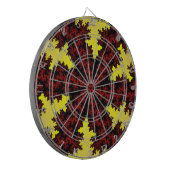 Jeu De Fléchettes Flocon de neige rouge et jaune (Devant gauche)