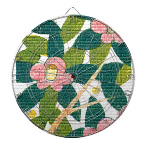 Jeu De Fléchettes Floral élégant et vignes