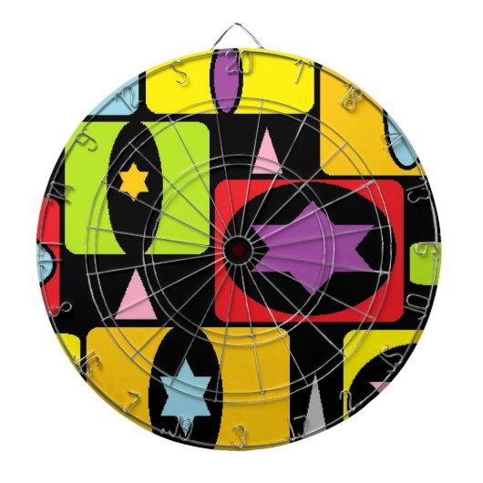 JEU DE FLÉCHETTES FORMES COLORÉES (Devant)