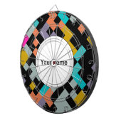 Jeu De Fléchettes Formes connectées conception abstraite (Devant droit)