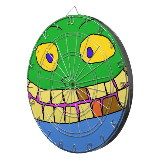 Jeu De Fléchettes Fou Smile Dartboard ! (Devant droit)