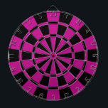 Jeu De Fléchettes Fuchsia et noir<br><div class="desc">Cible de flechettes fuchsia et noire</div>