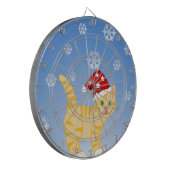 Jeu De Fléchettes Funky Christmas Chat jaune Snowflakes (Devant gauche)