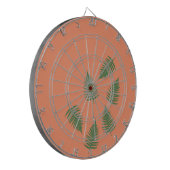 Jeu De Fléchettes Funky Green Fern Lucky Darts Board (Devant gauche)